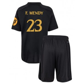 Real Madrid Ferland Mendy #23 Tredjeställ Barn 2023-24 Kortärmad (+ Korta byxor)